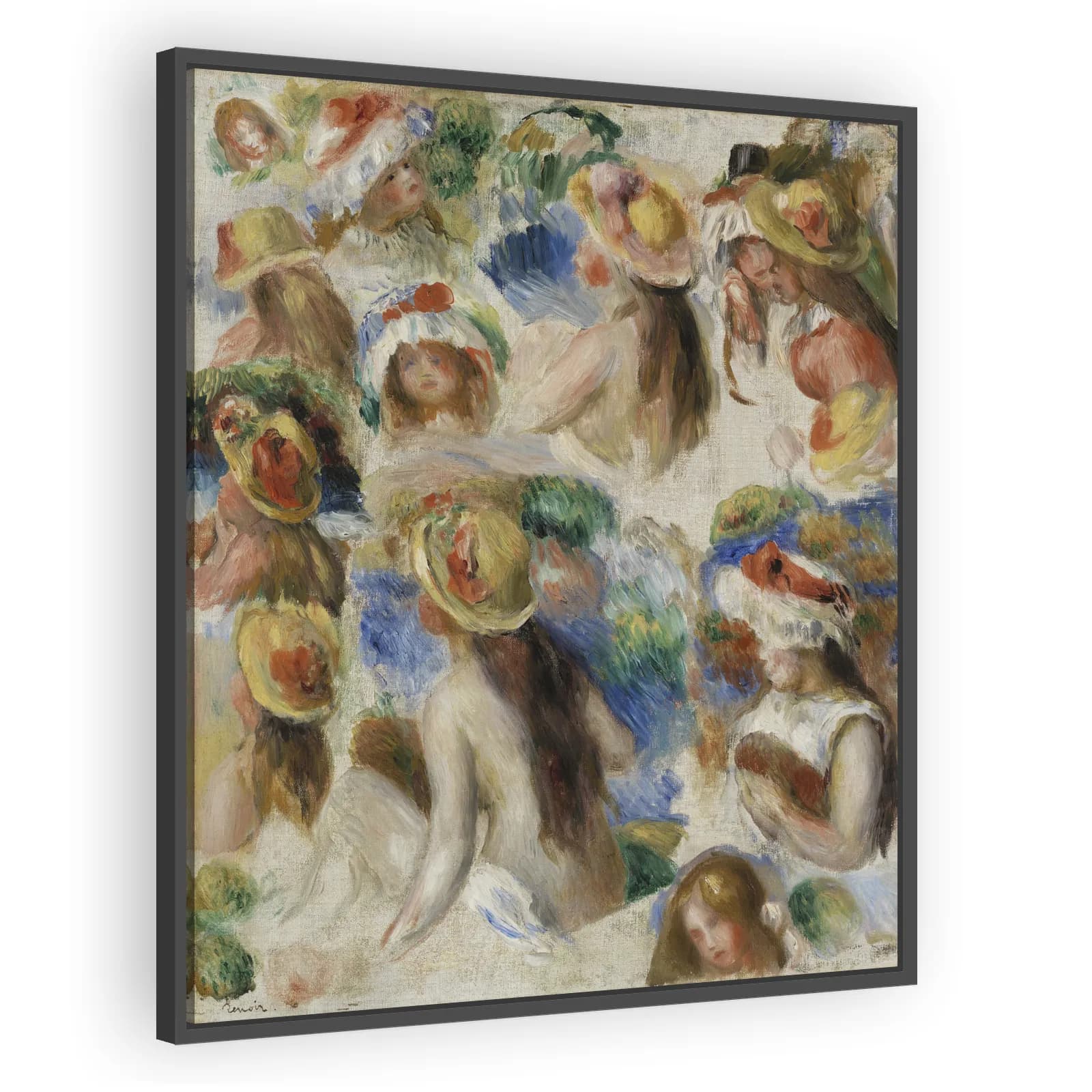 Study of Heads (Étude de têtes) by Pierre Auguste Renoir