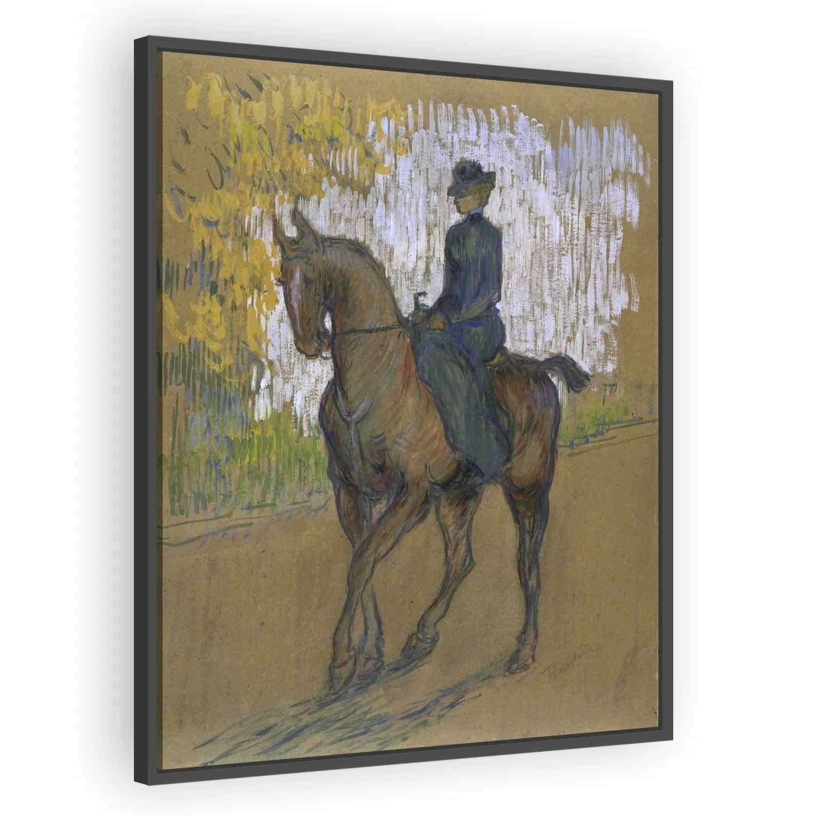Side-saddle by Henri de Toulouse-Lautrec - alternate view
