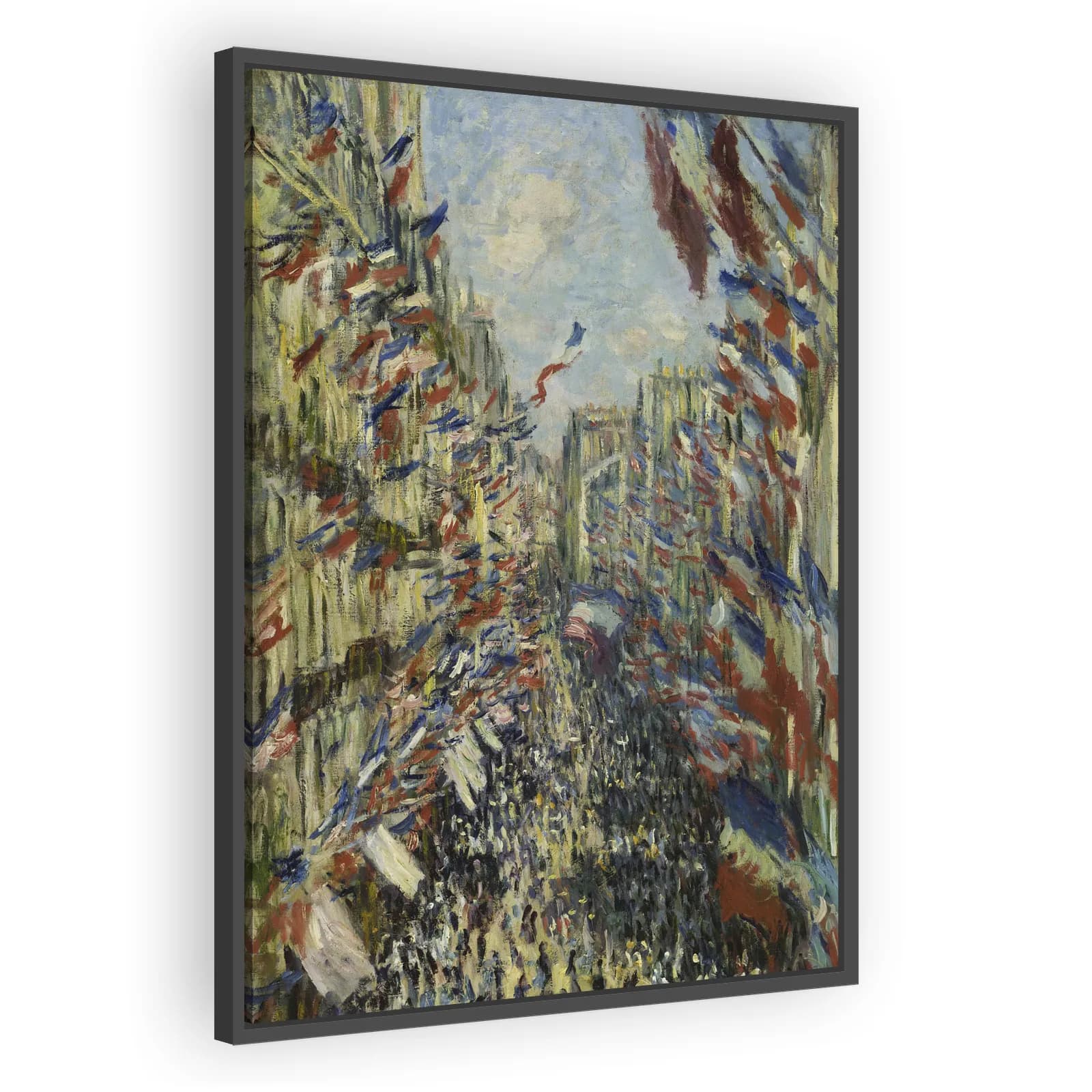 La Rue Montorgueil by Claude Monet