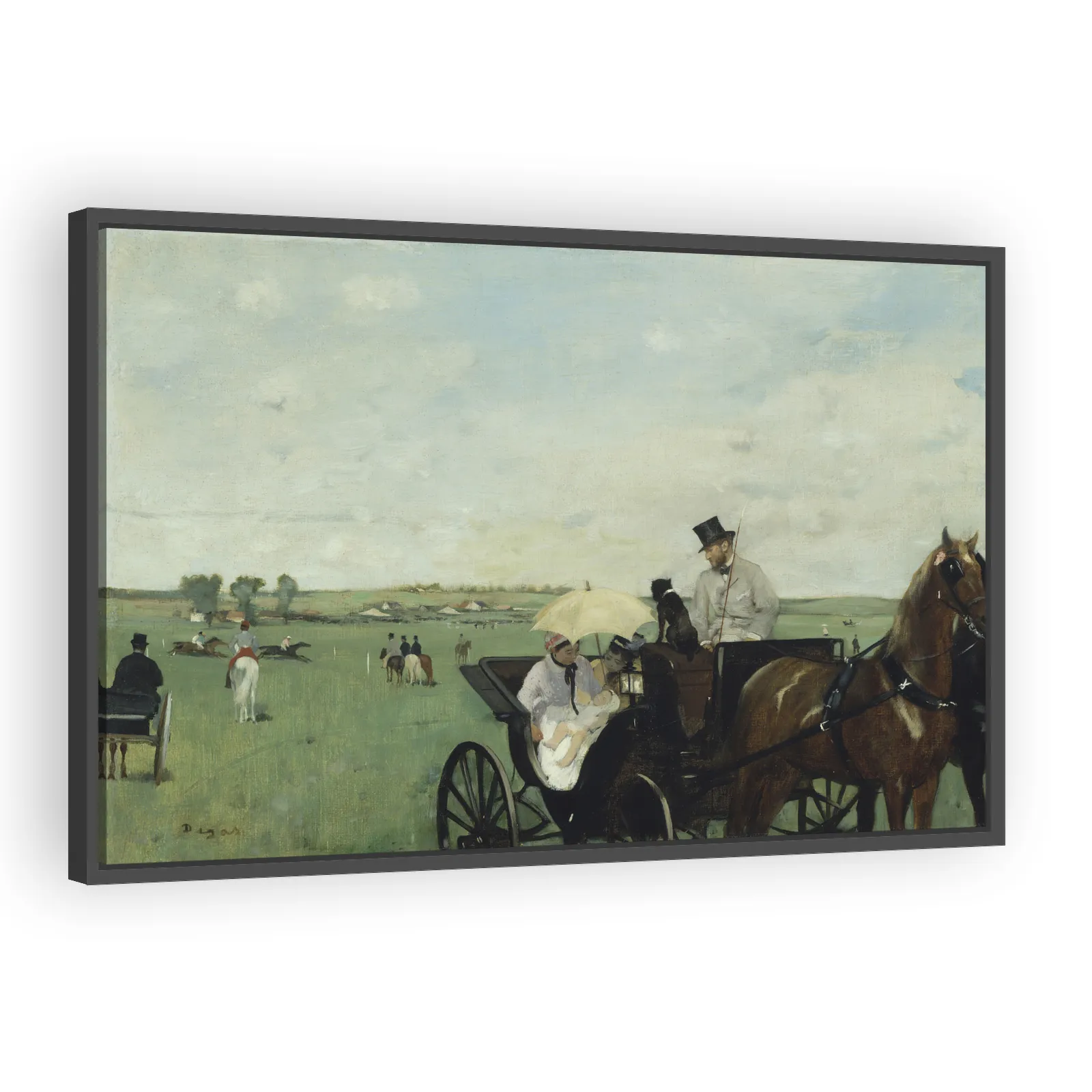 At the Races in the Countryside by Edgar Degas