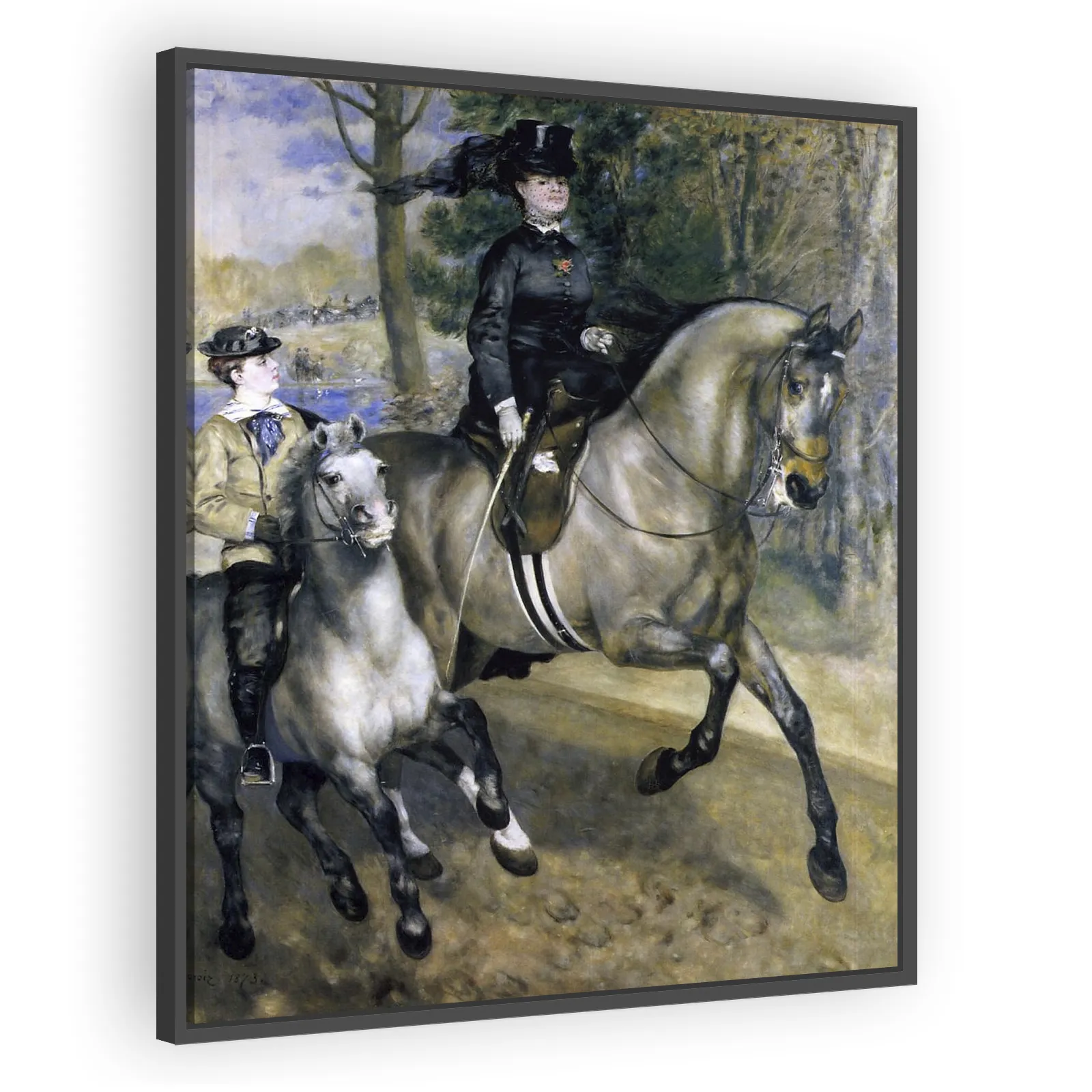 Riding in the Bois de Boulogne by Pierre Auguste Renoir