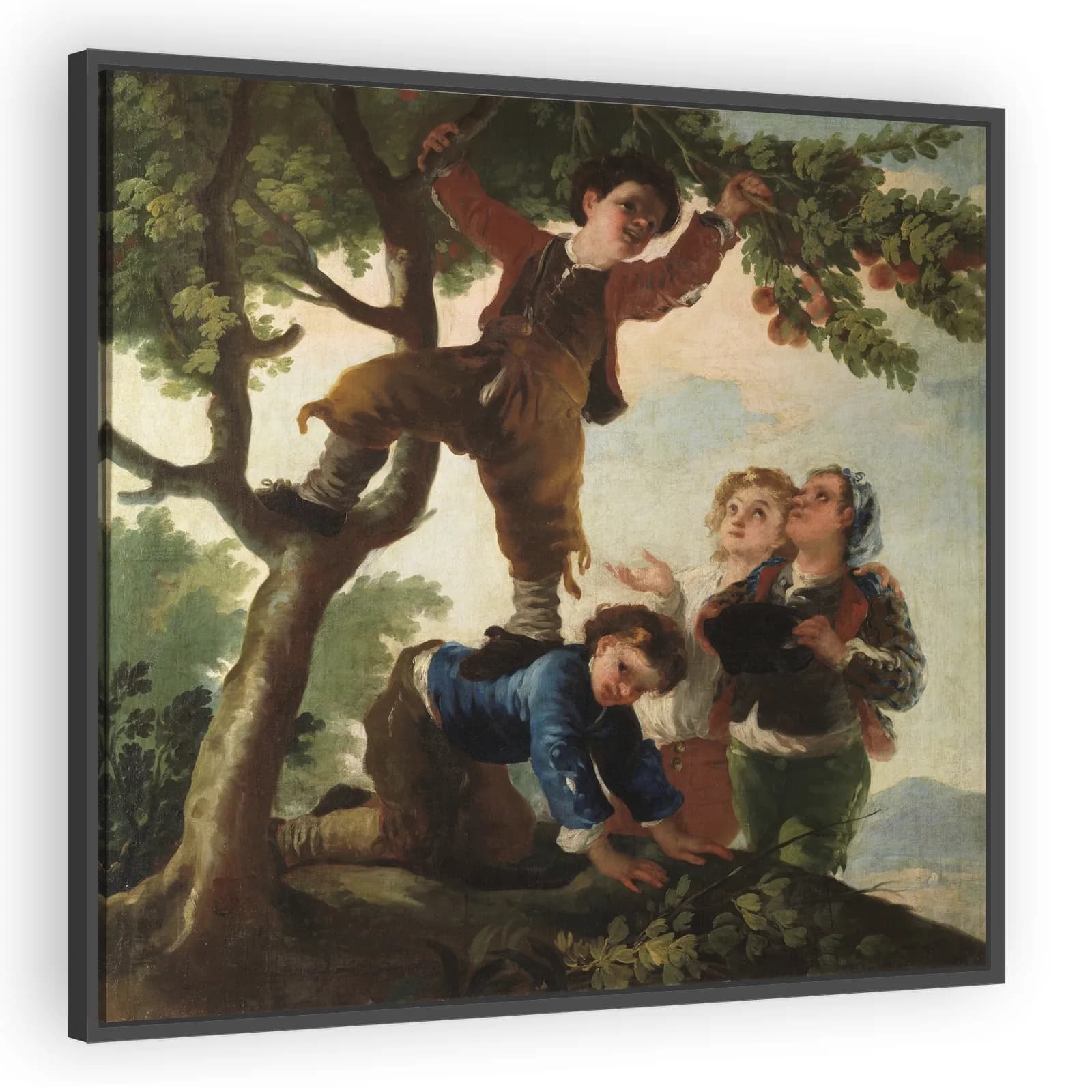 Boys picking fruit by Francisco Goya